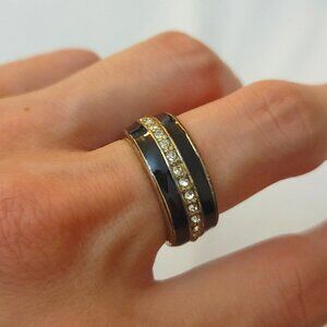 Black Gold Diamond Ring
